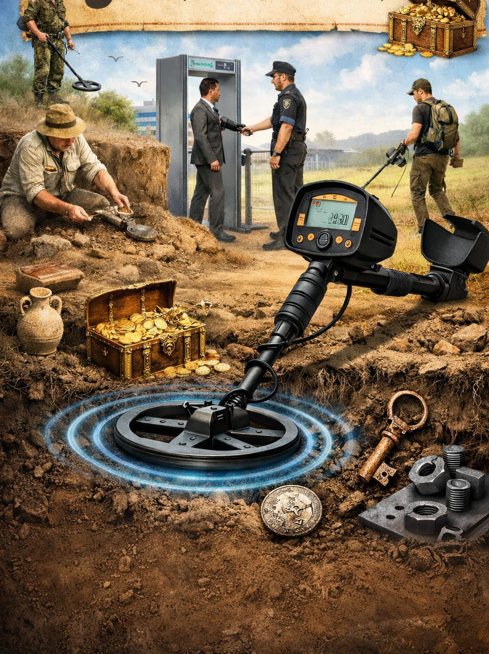 ألة كشف المعادن metal detector